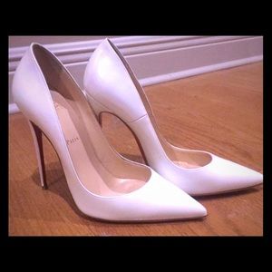 Christian Louboutin White Opalescent So Kate